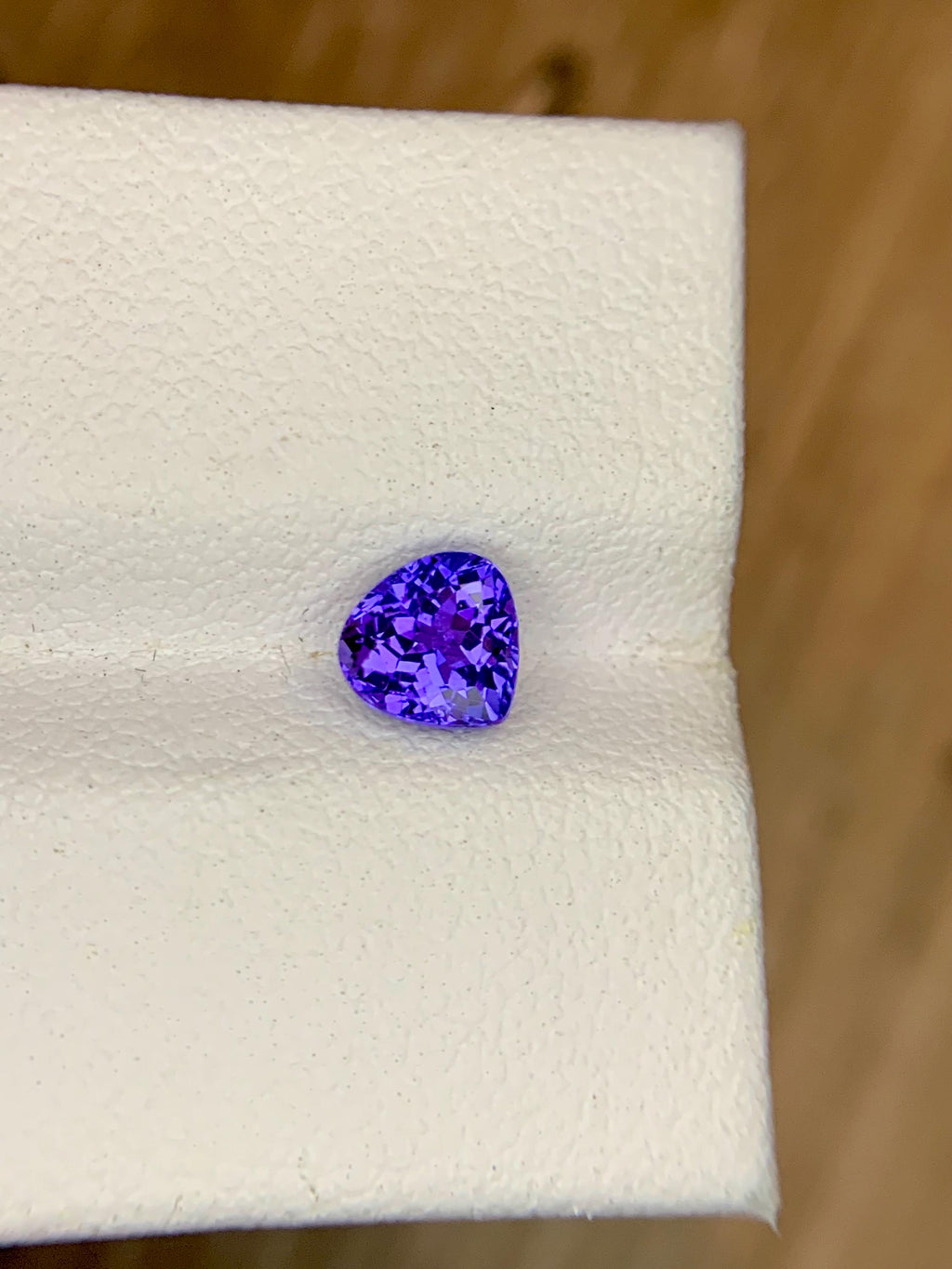 Certified 0.86 Carat Round Tanzanite Gemstone: Vivid Violet-Blue Loose Gem