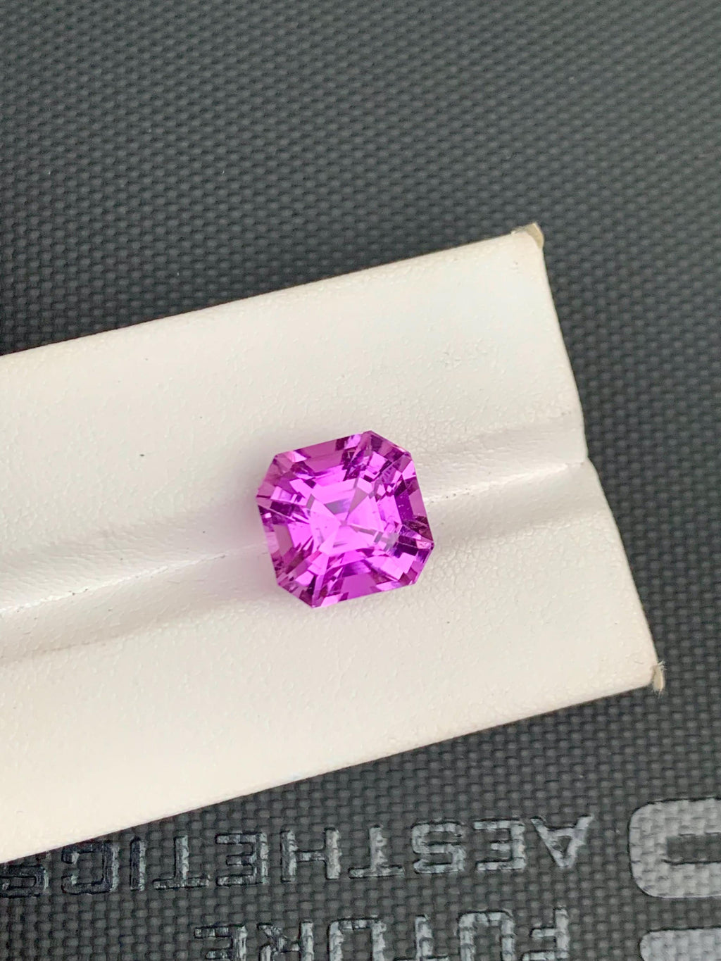 Deep Pink Kunzite Gemstone: Faceted Asscher Cut, 11.57 CT