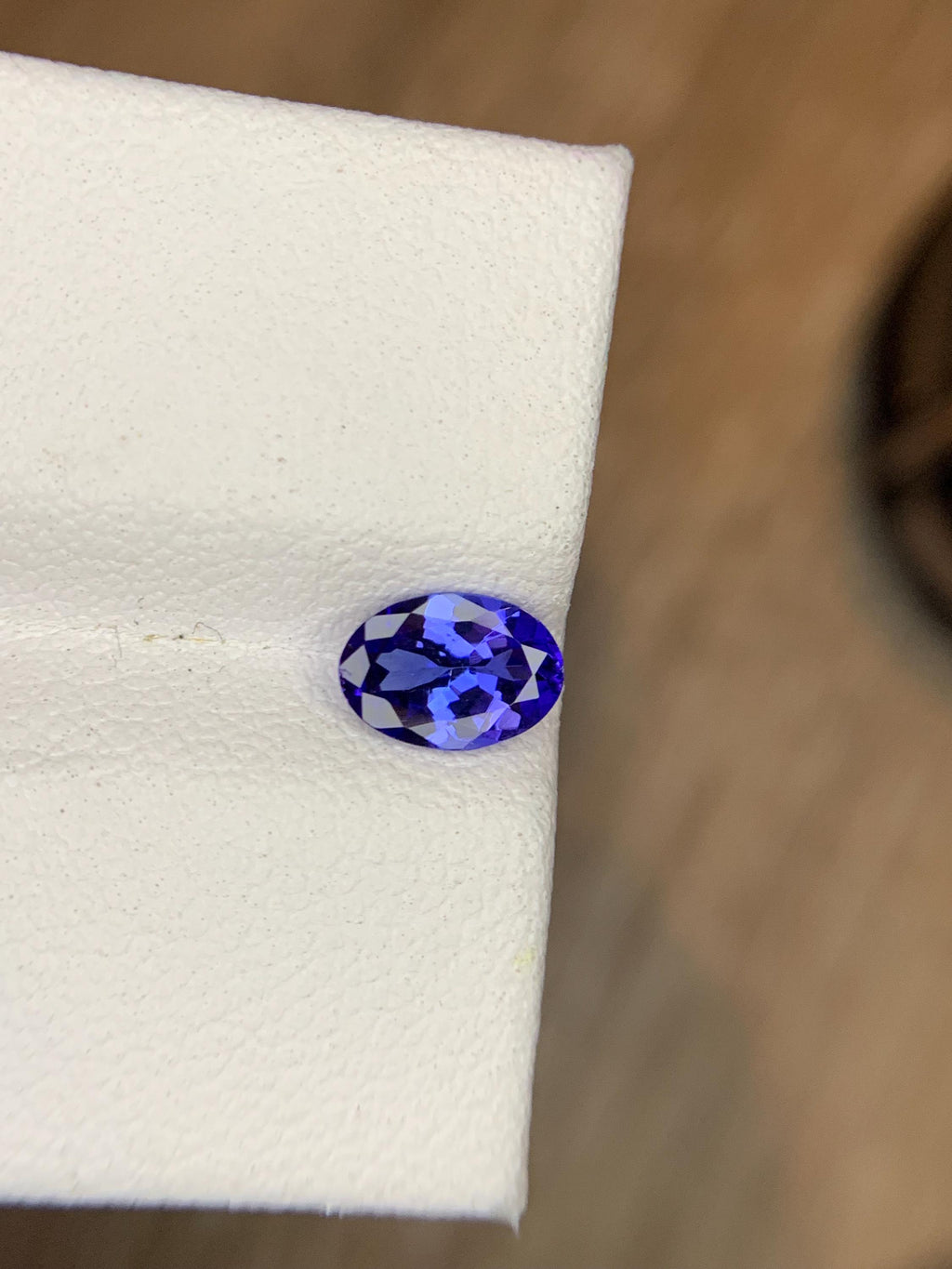 Certified 0.71 Carat Tanzanite Gemstone: Violet-Blue Oval Cut Loose Stone
