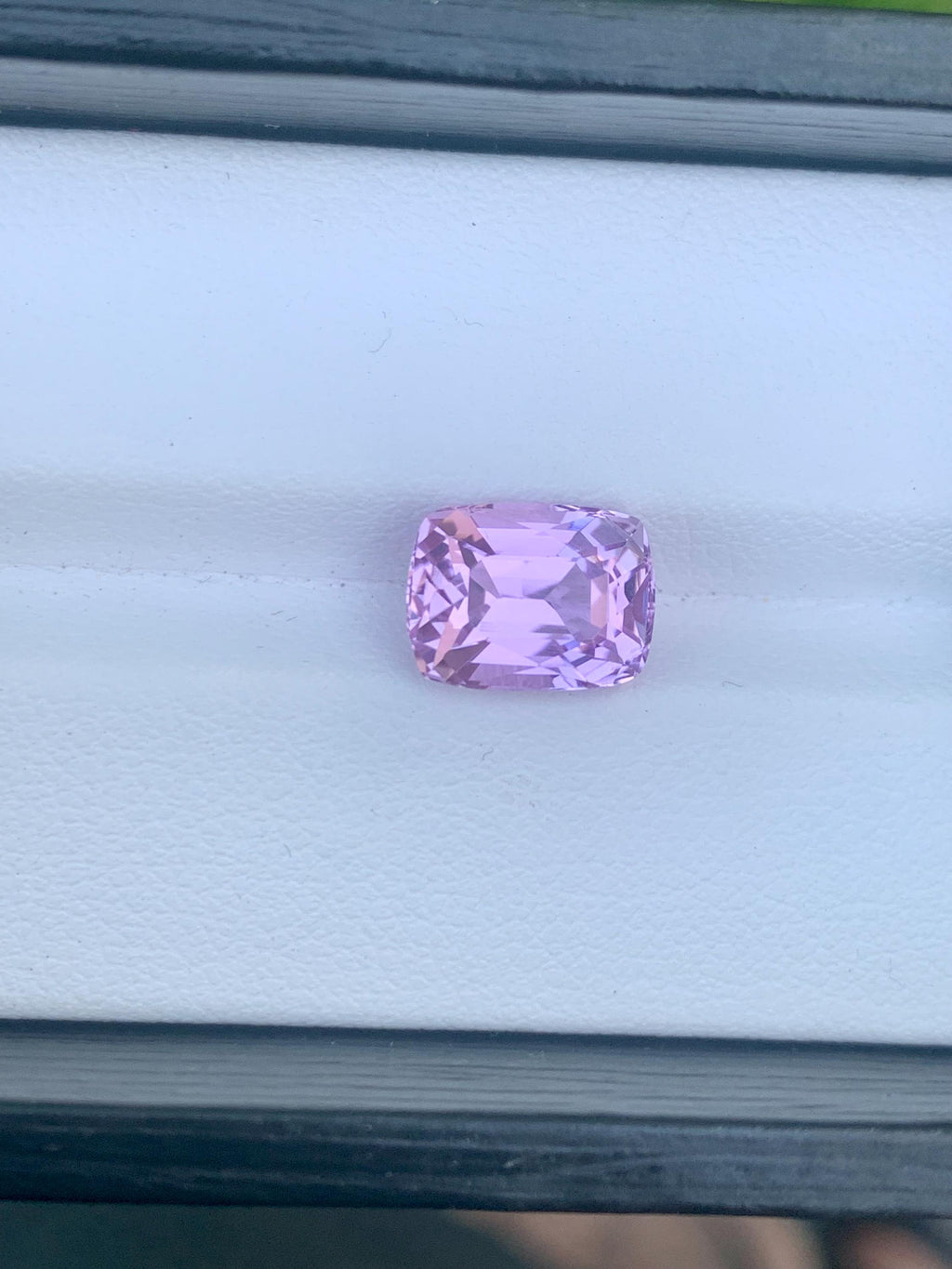Baby Pink Kunzite Gemstone: 4.10 CT Cushion Cut Spodumene