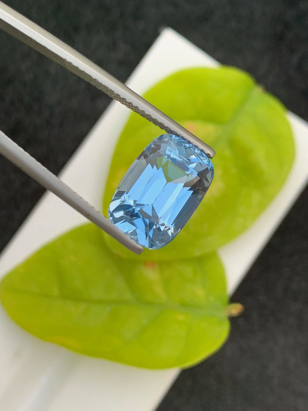 Natural Santa Maria Aquamarine Gemstone: 7.25 CT Cushion Cut, Brazil