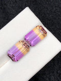 Ametrine 9.35ct Emerald Cut • Bi-Color Gemstone from Brazil