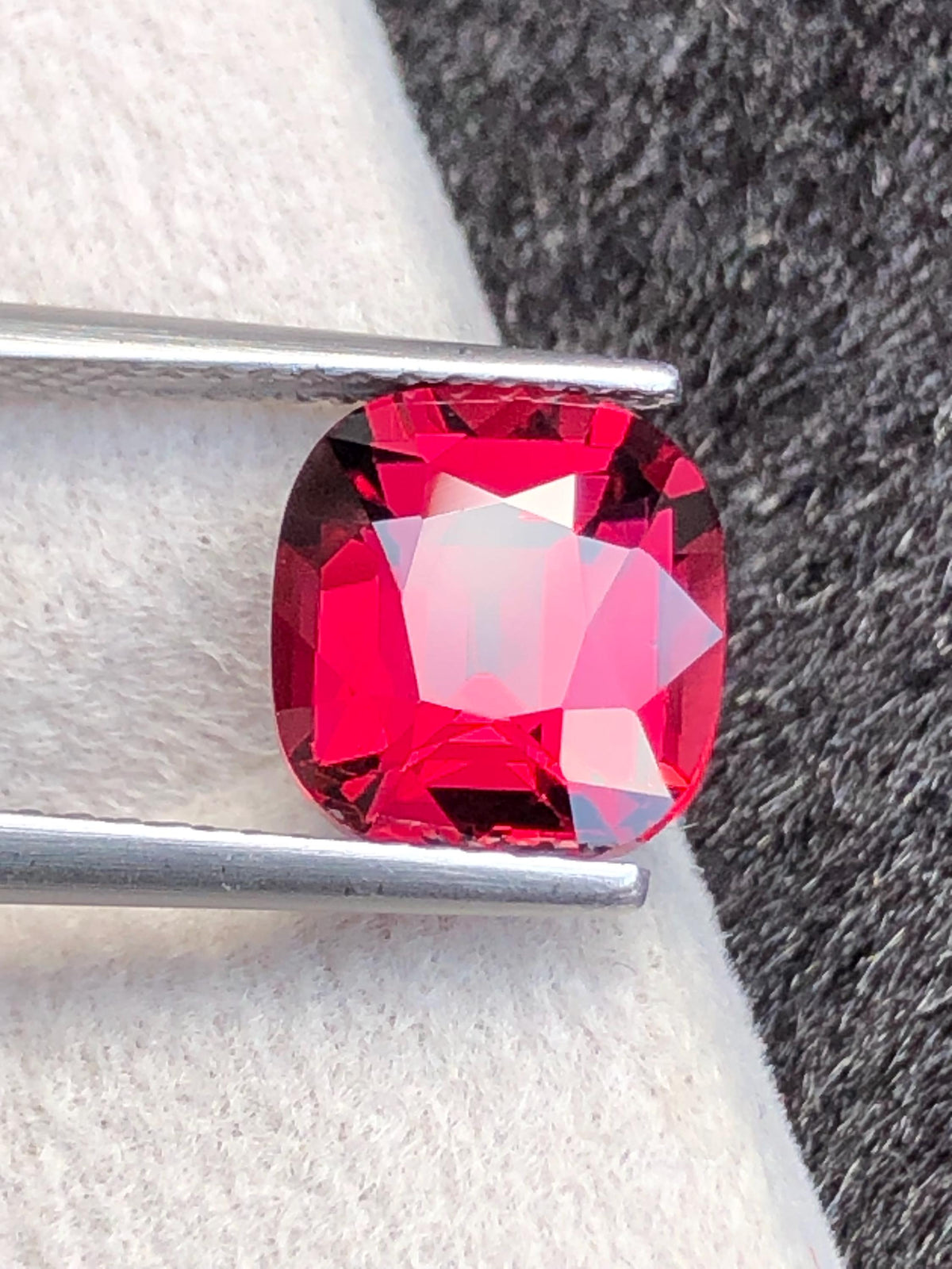 Rhodolite Garnet 3.17ct Cushion Cut – Tanzanian Gemstone