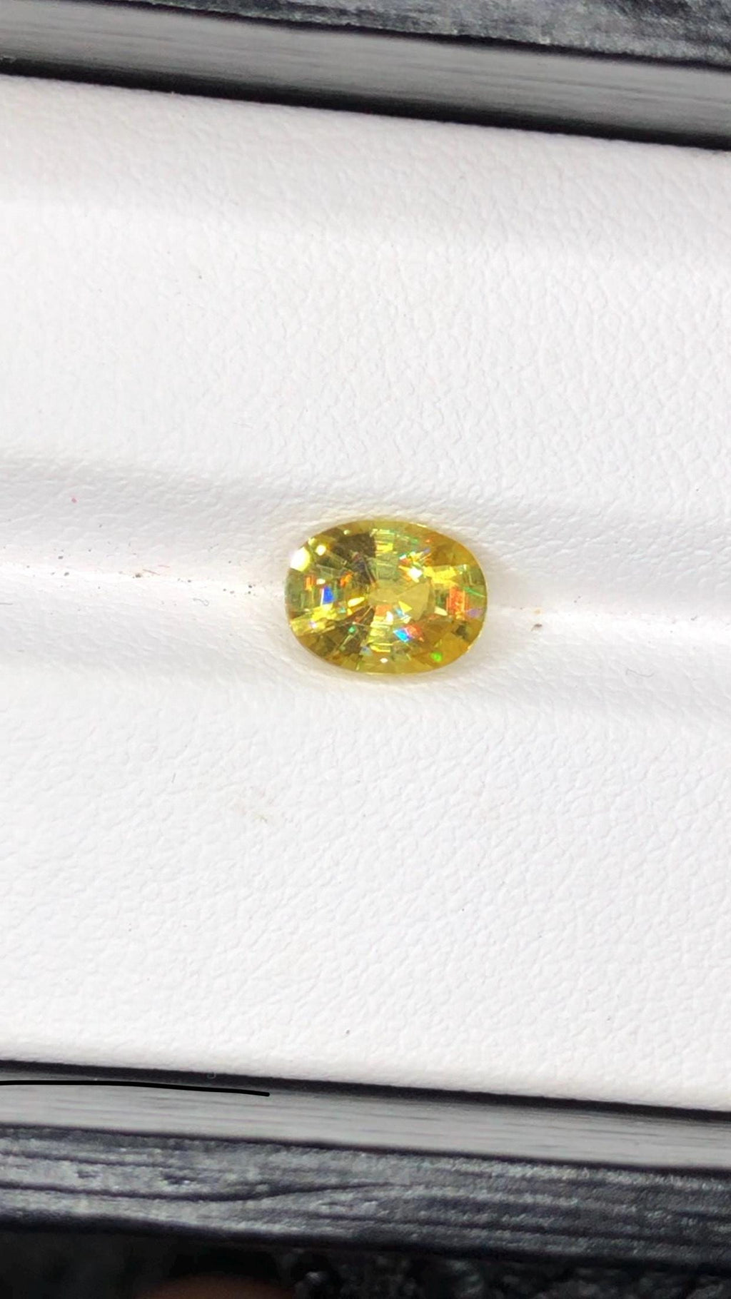 Natural Fire Sphene Gemstone: Oval Cut, 1.45 CT, Himalayan Origin