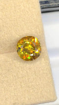 Natural Fire Sphene Gemstone: Round Cut, 1.80 CT, Pakistan Origin