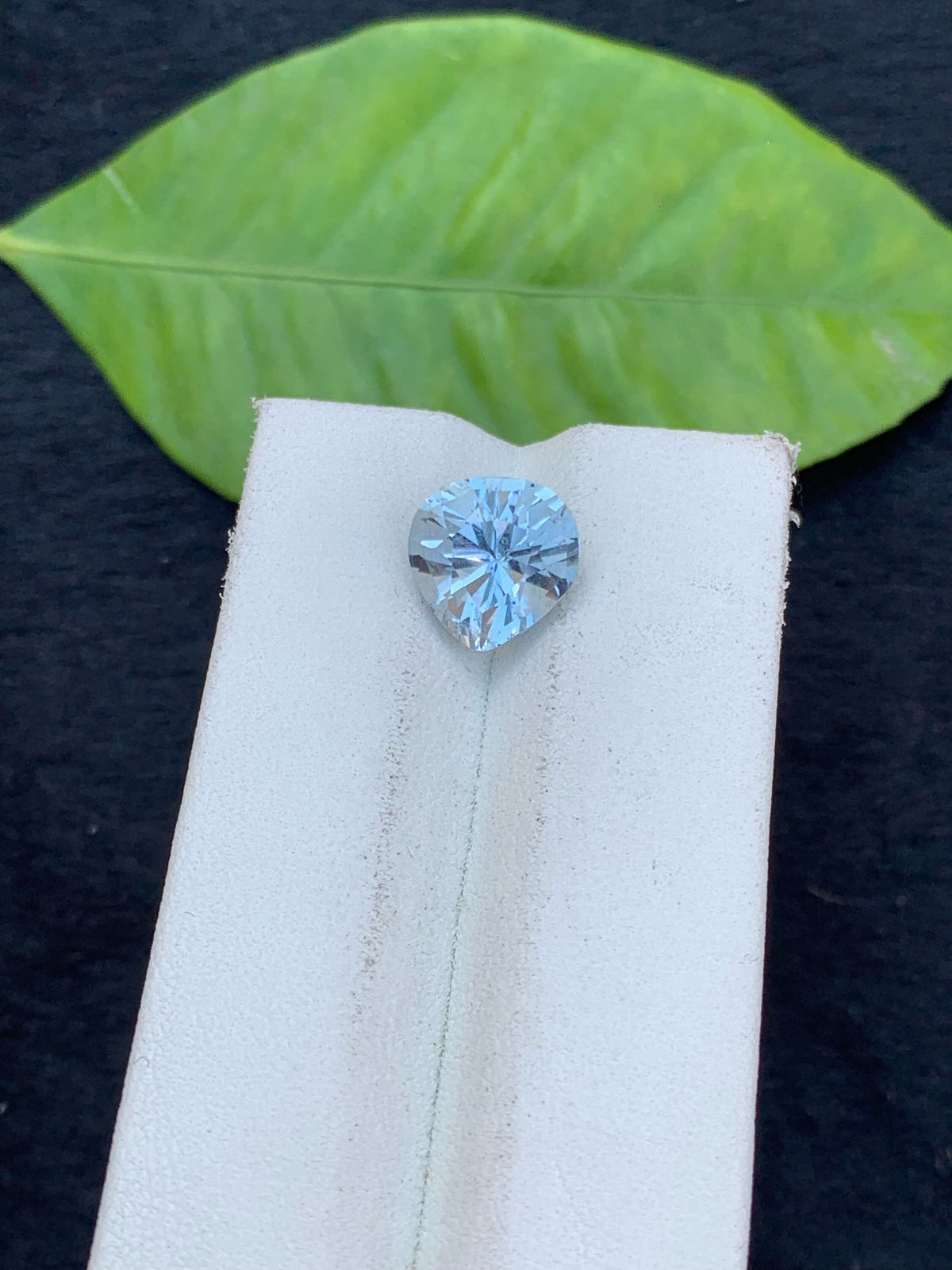 Santa Maria Aquamarine Stone: 3.60 Carat Trillion Cut Gemstone