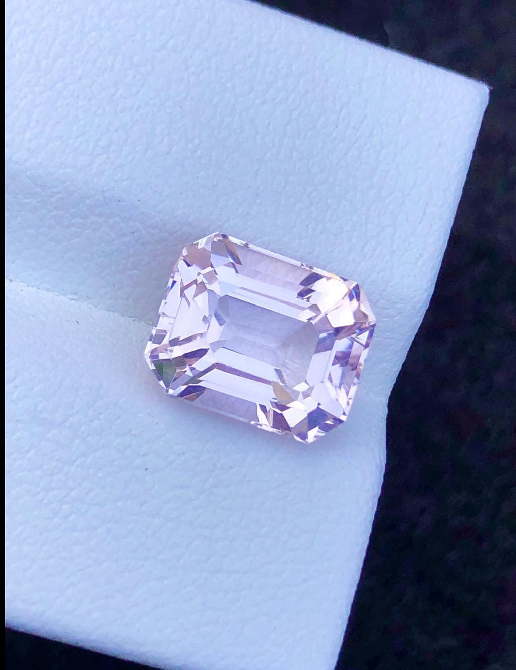 Pink Morganite 4.15ct Emerald Cut Loose Gemstone – Skardu Pakistan
