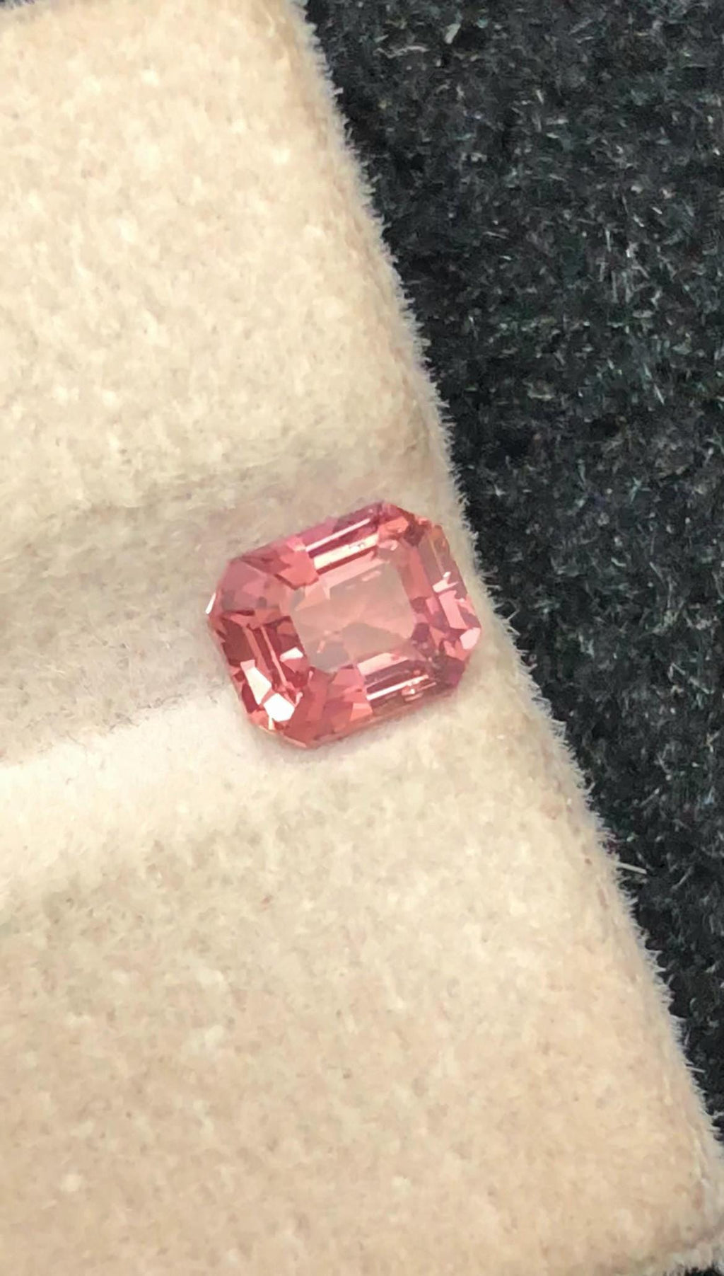 Sunset Padparadscha Sapphire 1.04 ct Fancy Octagonal Cut – From Madagascar With Certificate