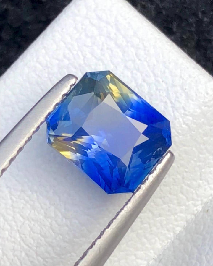Parti Sapphire 2.12 Carat Octagonal Radiant Cut Loose Gem - Sri Lanka Certified