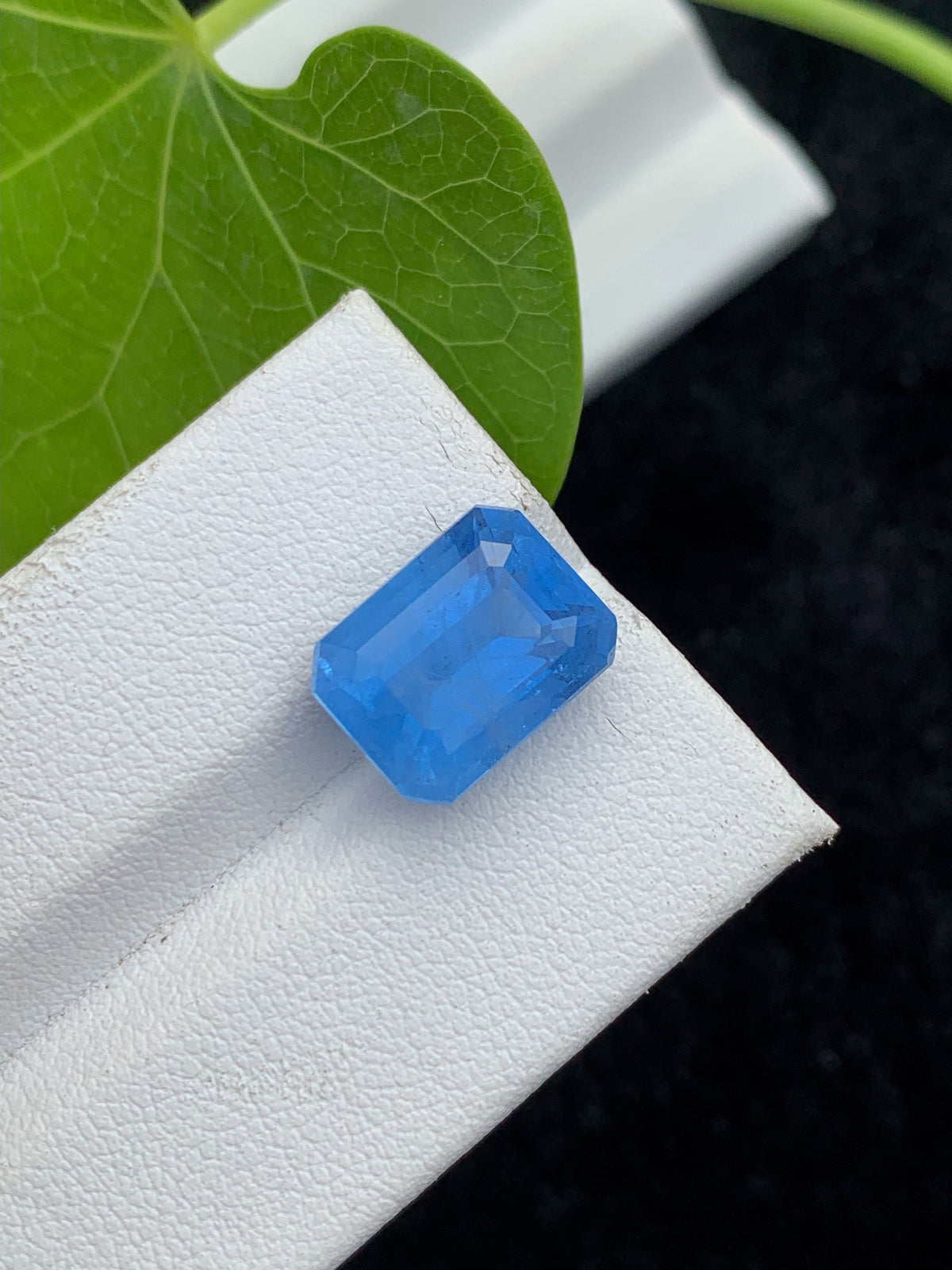 Santa Maria Aquamarine Gemstone: Emerald Cut Deep Blue Beryl, 6.15 CT