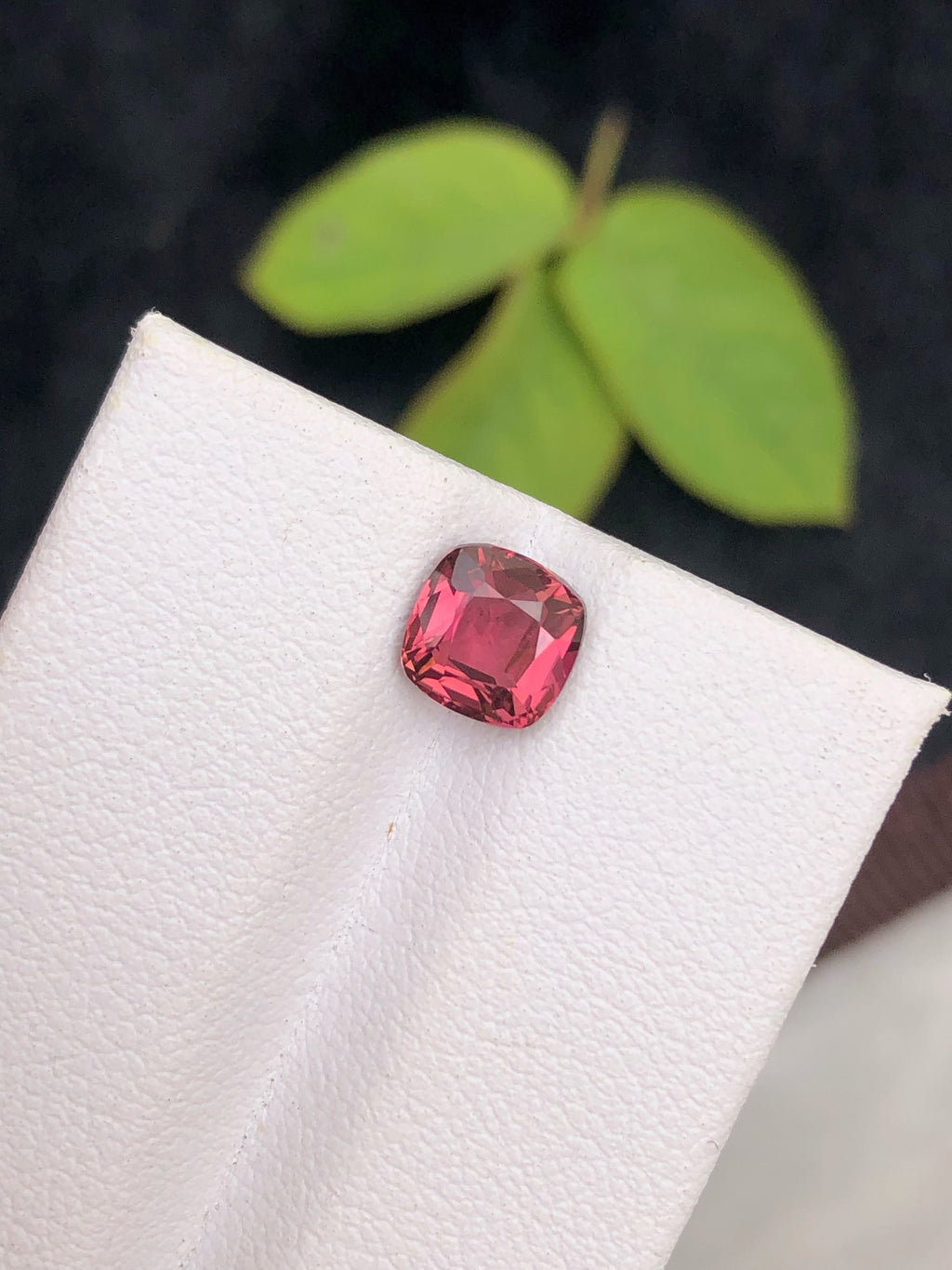 Deep Red Cushion Cut Spinel: Afghanistan Gemstone (1.20 Carat)