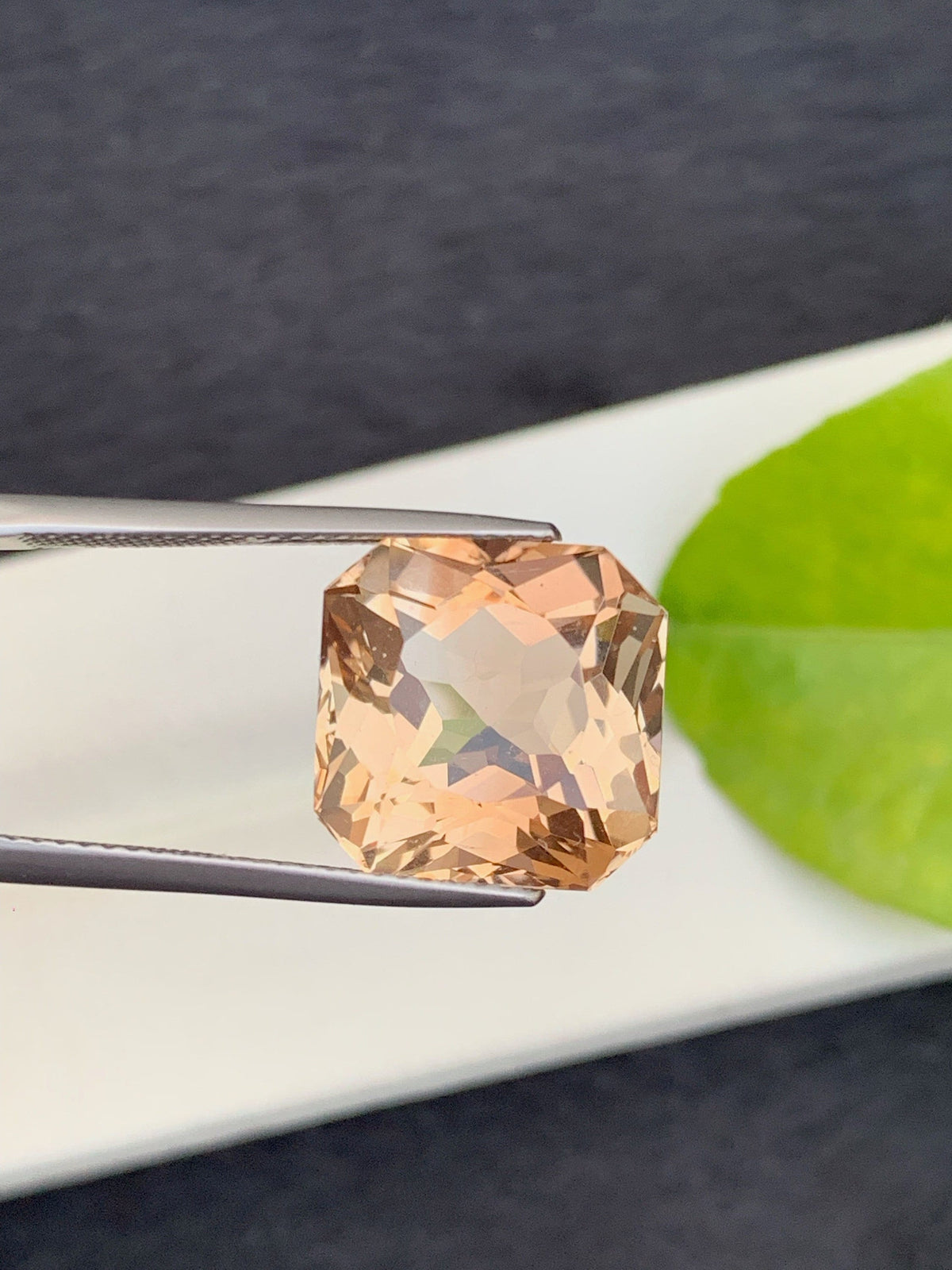 Sherry Topaz Gemstone: 13.50 CT Faceted Imperial Cut, November Birthstone