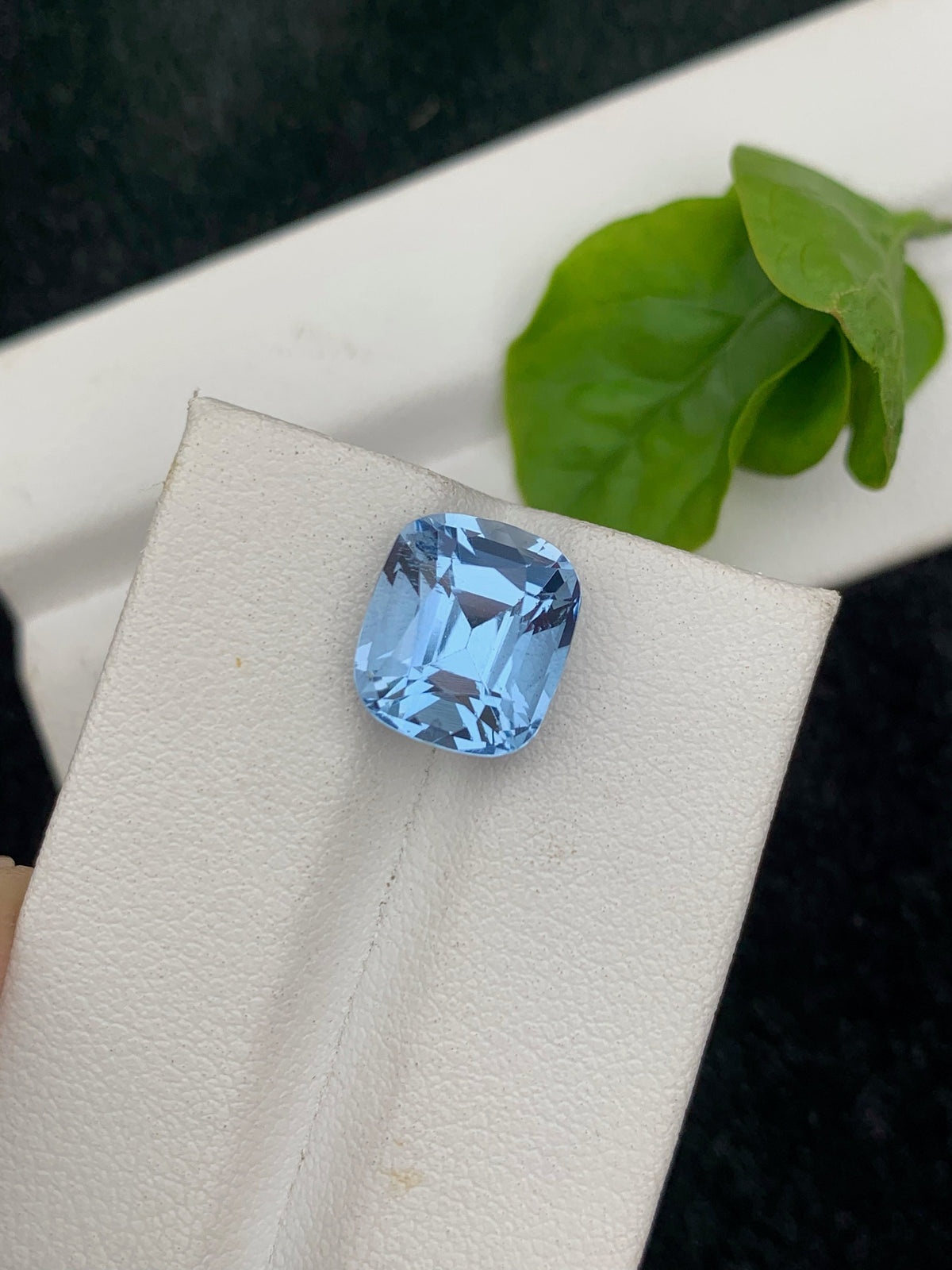Santa Maria Aquamarine Gemstone: 4.95 CT Cushion Cut, Brazil