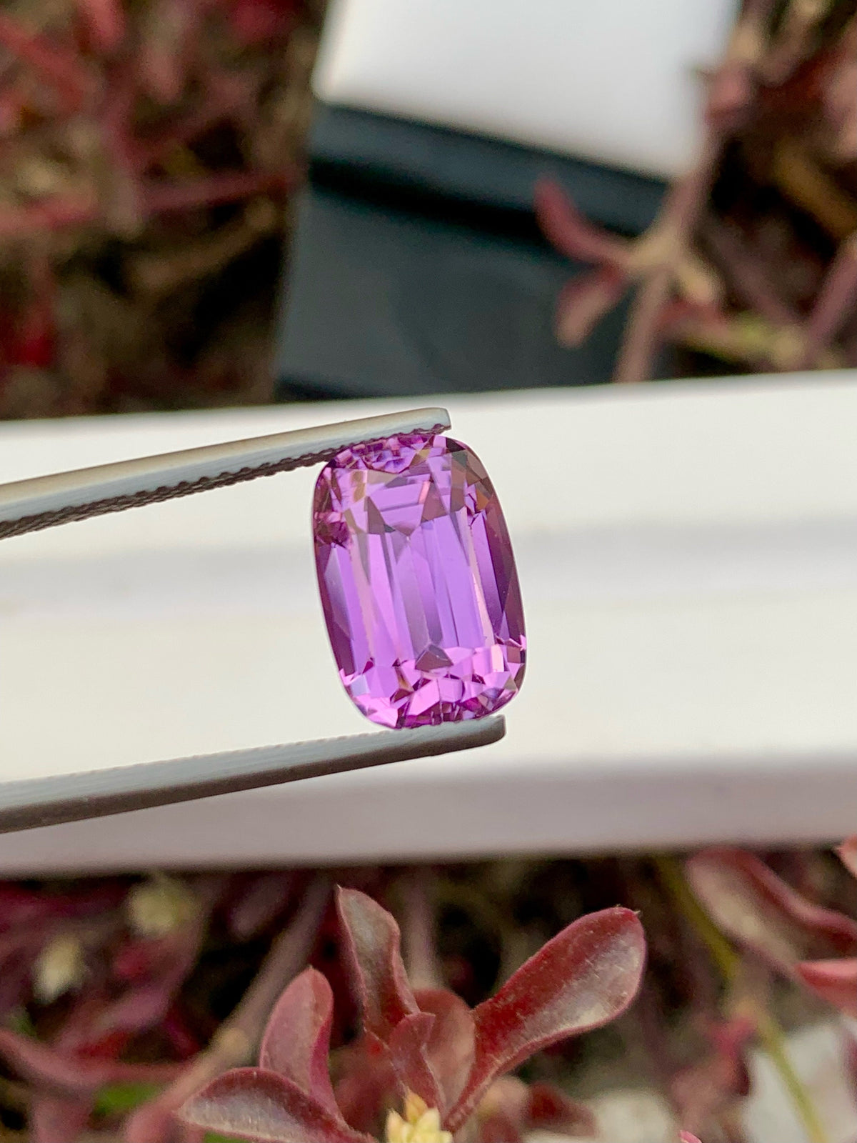 Deep Pink Kunzite Gemstone For Jewelry, Faceted Kunzite Stone, 6.55 CT