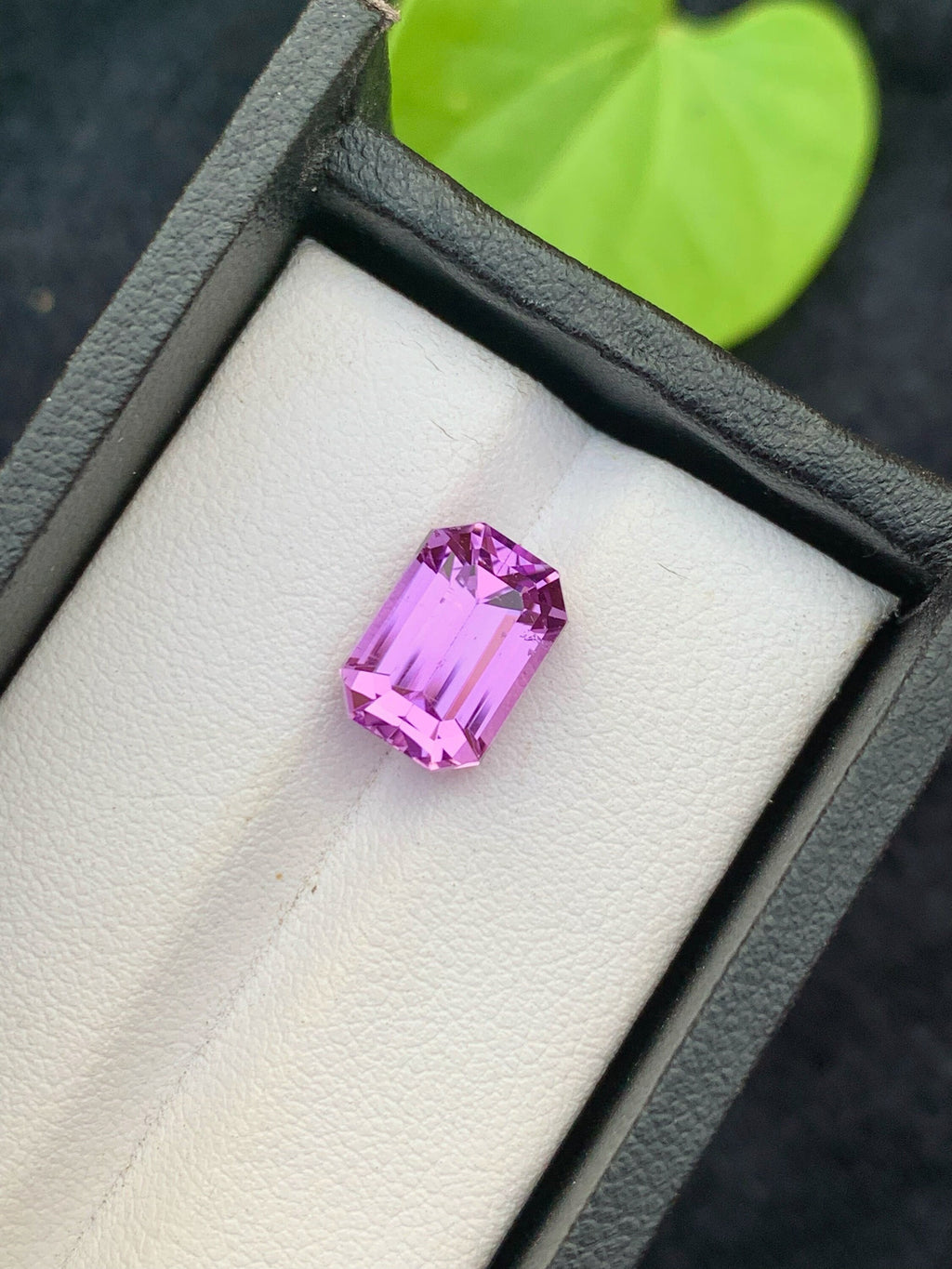 5.35 CT Emerald Cut Pink Kunzite Gemstone: VVS Afghanistan Origin