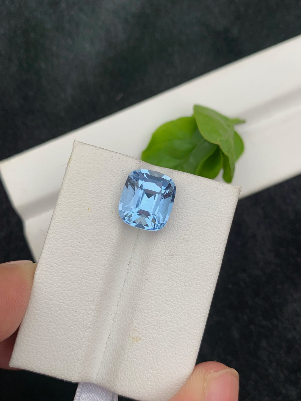 Santa Maria Aquamarine Gemstone: 4.95 CT Cushion Cut, Brazil