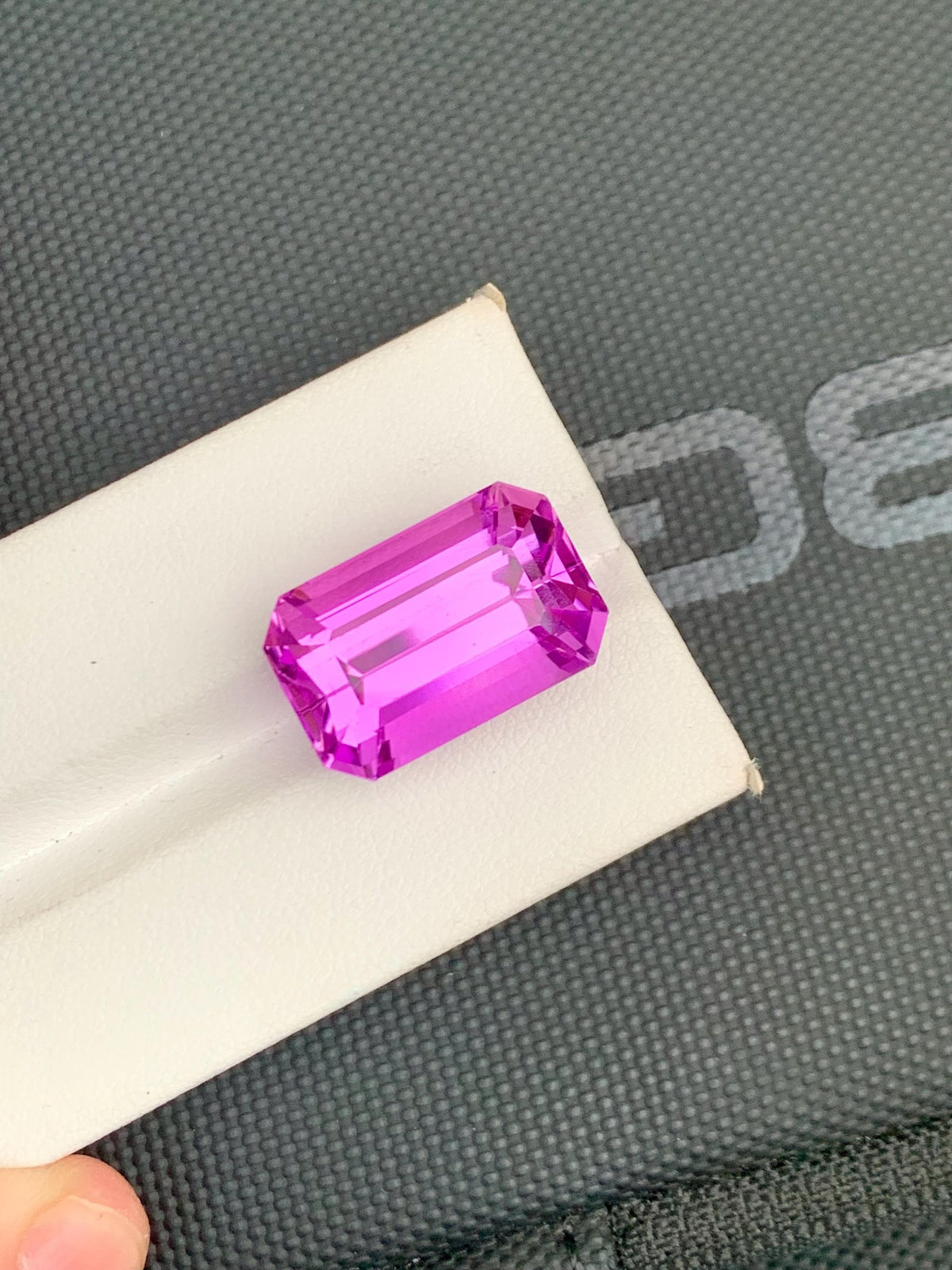 Vivid Pink Kunzite Gemstone: 27.80 Carat Emerald Cut, Afghanistan