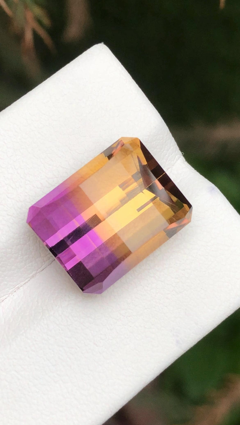 Ametrine 13.50 Carat Pixel Cut Loose Gemstone – from Brazil