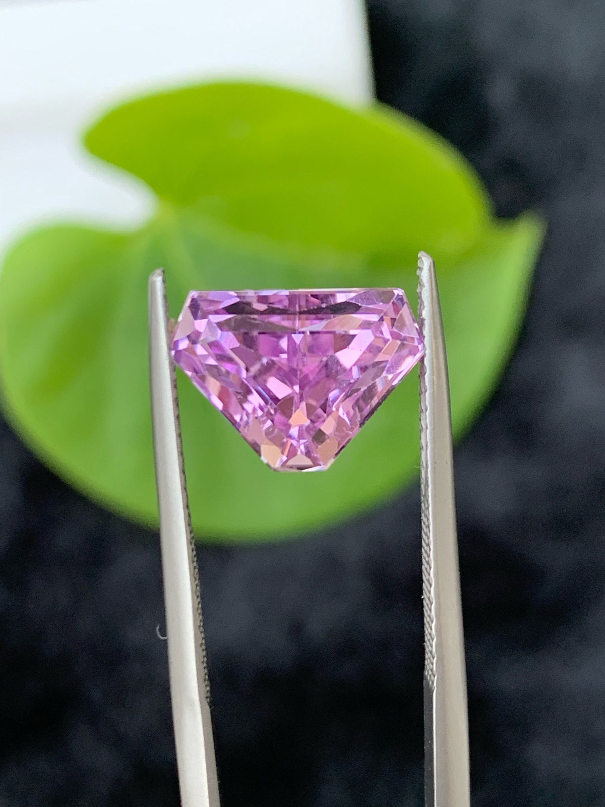 Natural Pink Kunzite Gemstone: 5.45 CT Trillion Cut, October Birthstone