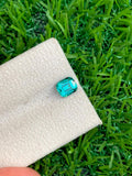 Blue Lagoon Tourmaline Gemstone: 1.25 CT Cushion Cut, Afghanistan Origin