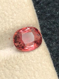 Natural Padparadscha Sapphire 2.07ct Oval Cut – Lively Peach-Pink Glow (GRS Certified)
