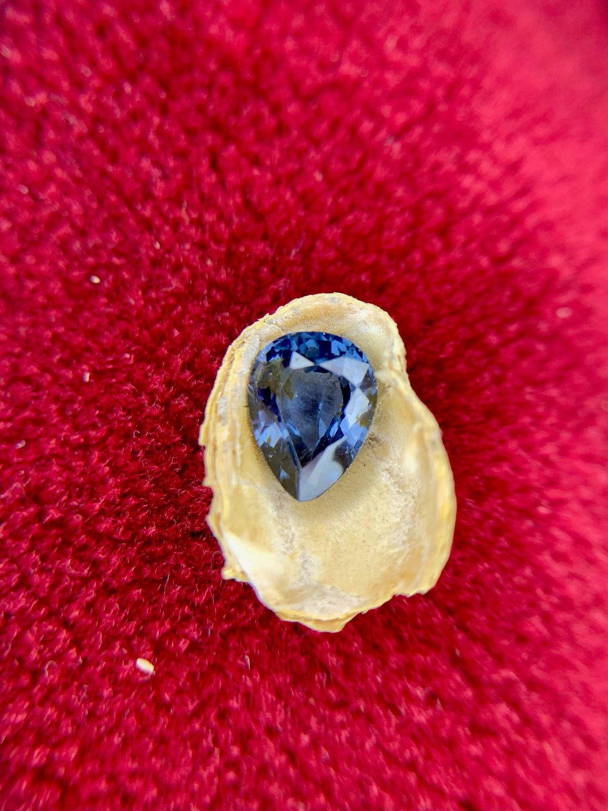Royal Blue Spinel Gemstone: Pear Shape Faceted Loose Stone, 1.65 CT