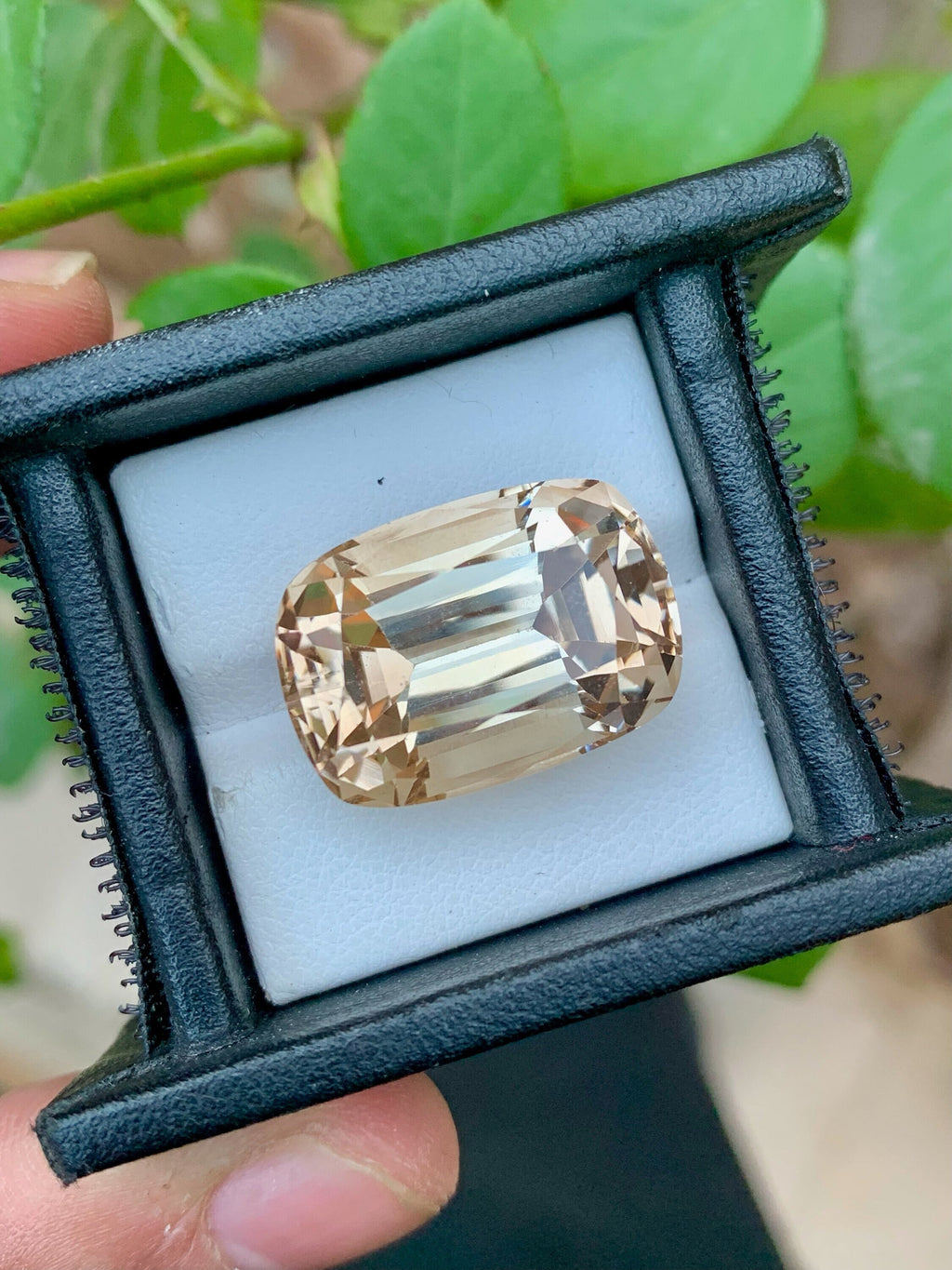 Imperial Topaz Loose Gemstone: 36.80 CT Cushion Cut, Brazil
