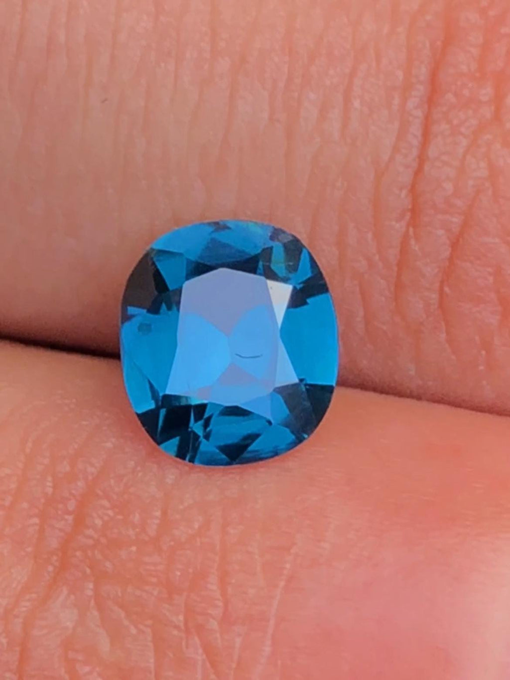Cobalt Spinel 1.49ct Cushion Cut Tanzanian – Vivid Blue Certified Gemstone
