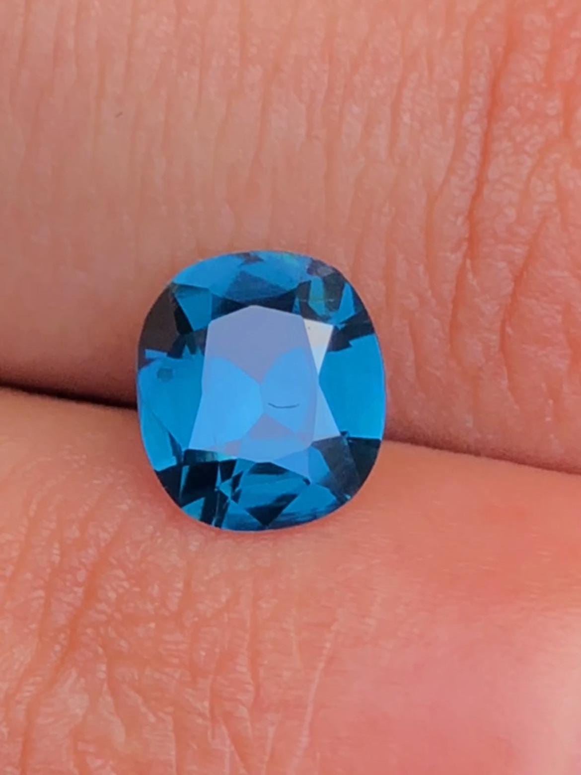 Cobalt Spinel 1.49ct Cushion Cut Tanzanian – Vivid Blue Certified Gemstone