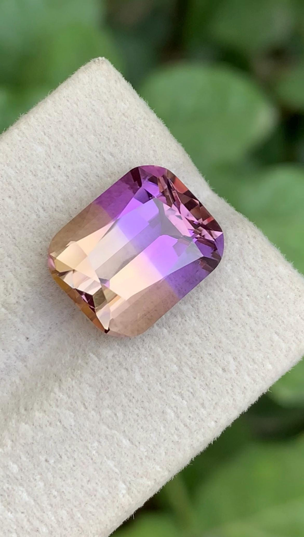 Brazilian Ametrine Gemstone – 8.60ct Cushion Cut Bi-Color Quartz