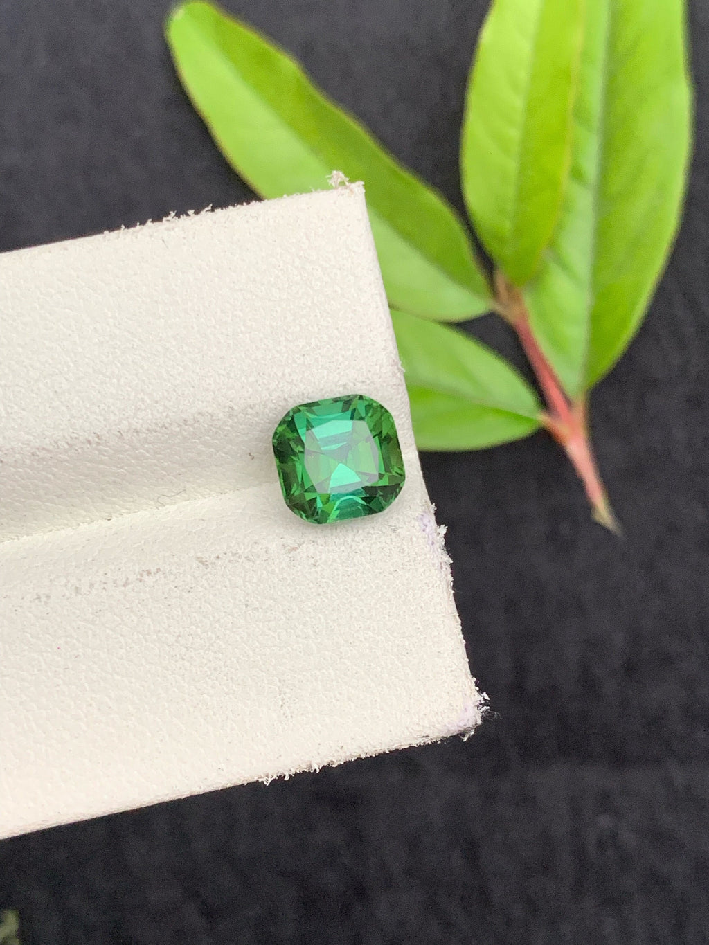 Natural Blue Green Tourmaline Gemstone: Cushion Cut, Afghanistan Origin