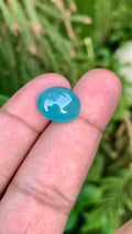 Grandidierite Gemstone Cabochon: Bluish Green, Rare Madagascar Stone, 7.40 Carats