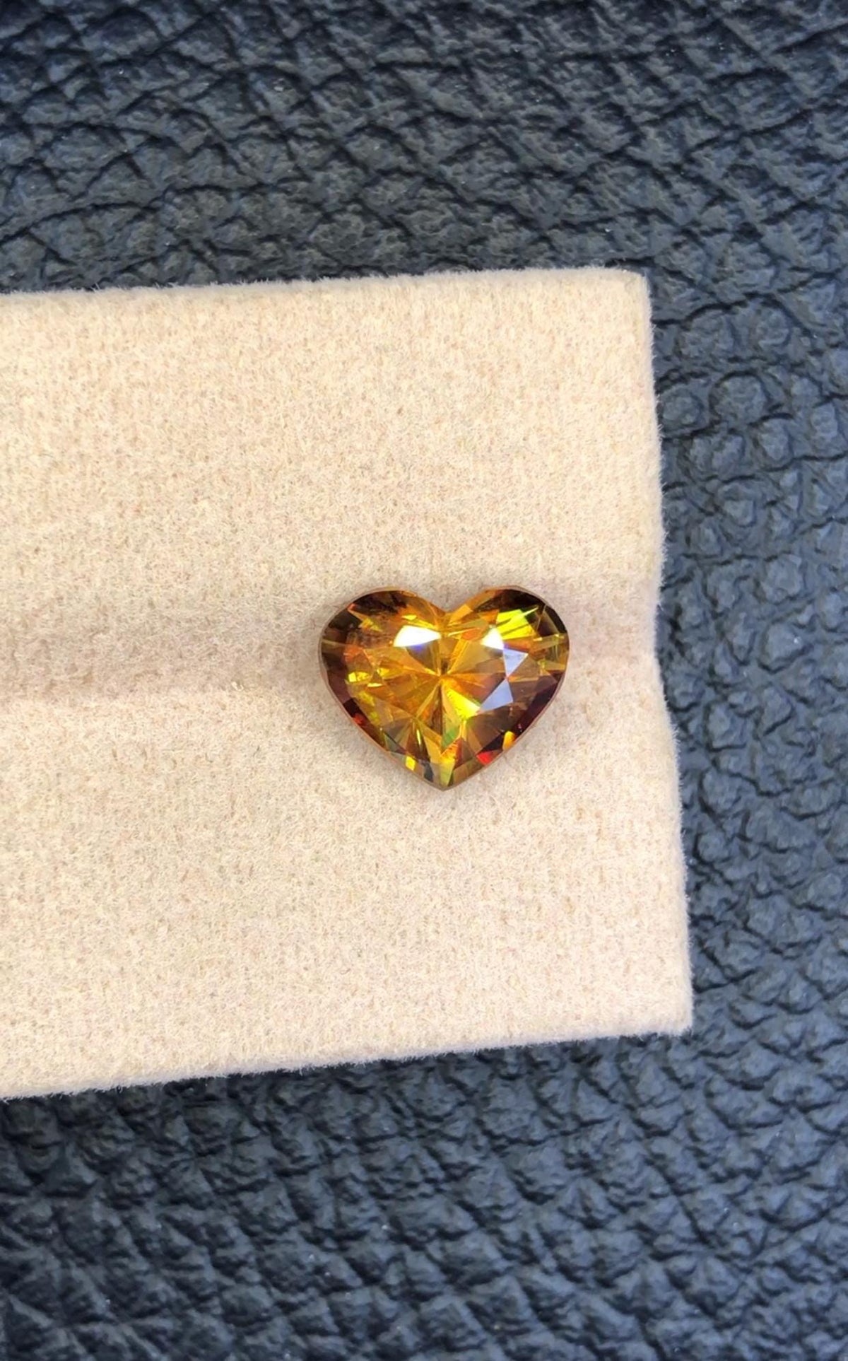 Heart Sphene Gemstone: 3.00 CT Natural Titanite, August Birthstone