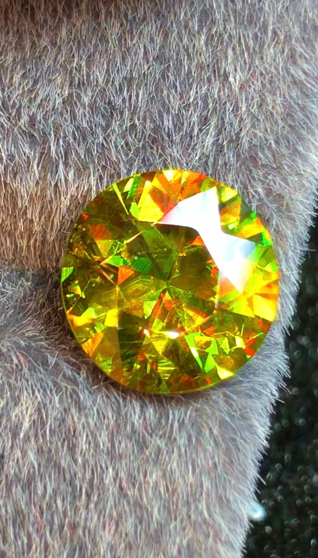 Green Sphene 3.50 ct Round Cut Green Gemstone from Skardu Pakistan