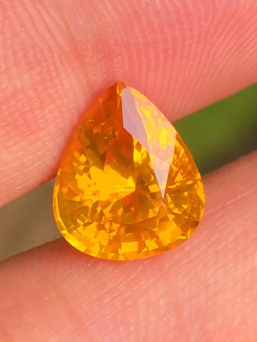 Vivid Yellow Sapphire 5.00ct Pear Cut Madagascar