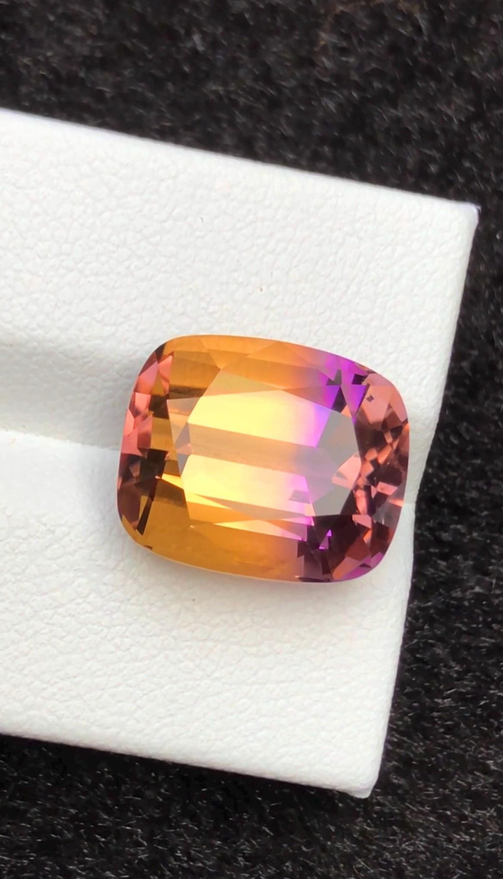 Bi-Color Ametrine 11.58 ct Cushion Cut – Gemstone from Brazil