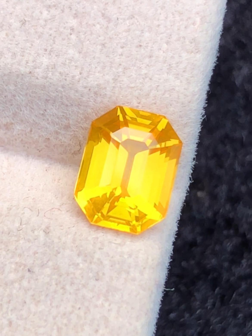 Yellow Sapphire 1.05ct Emerald Octagonal Cut Madagascar