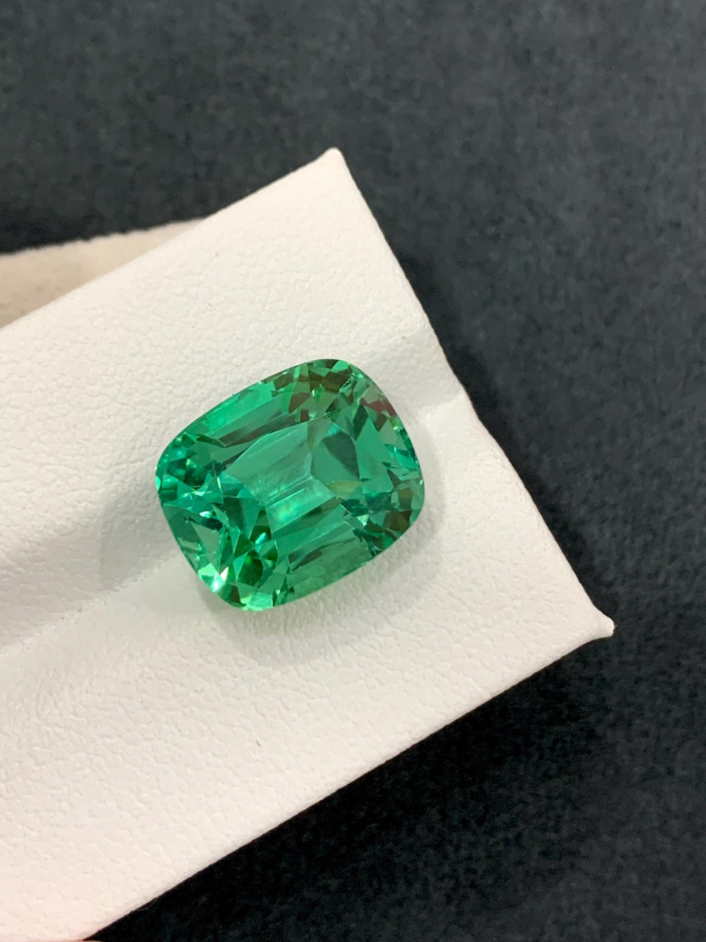 Hiddenite Green Kunzite Gemstone 13.00 Carat Cushion  from Afghanistan