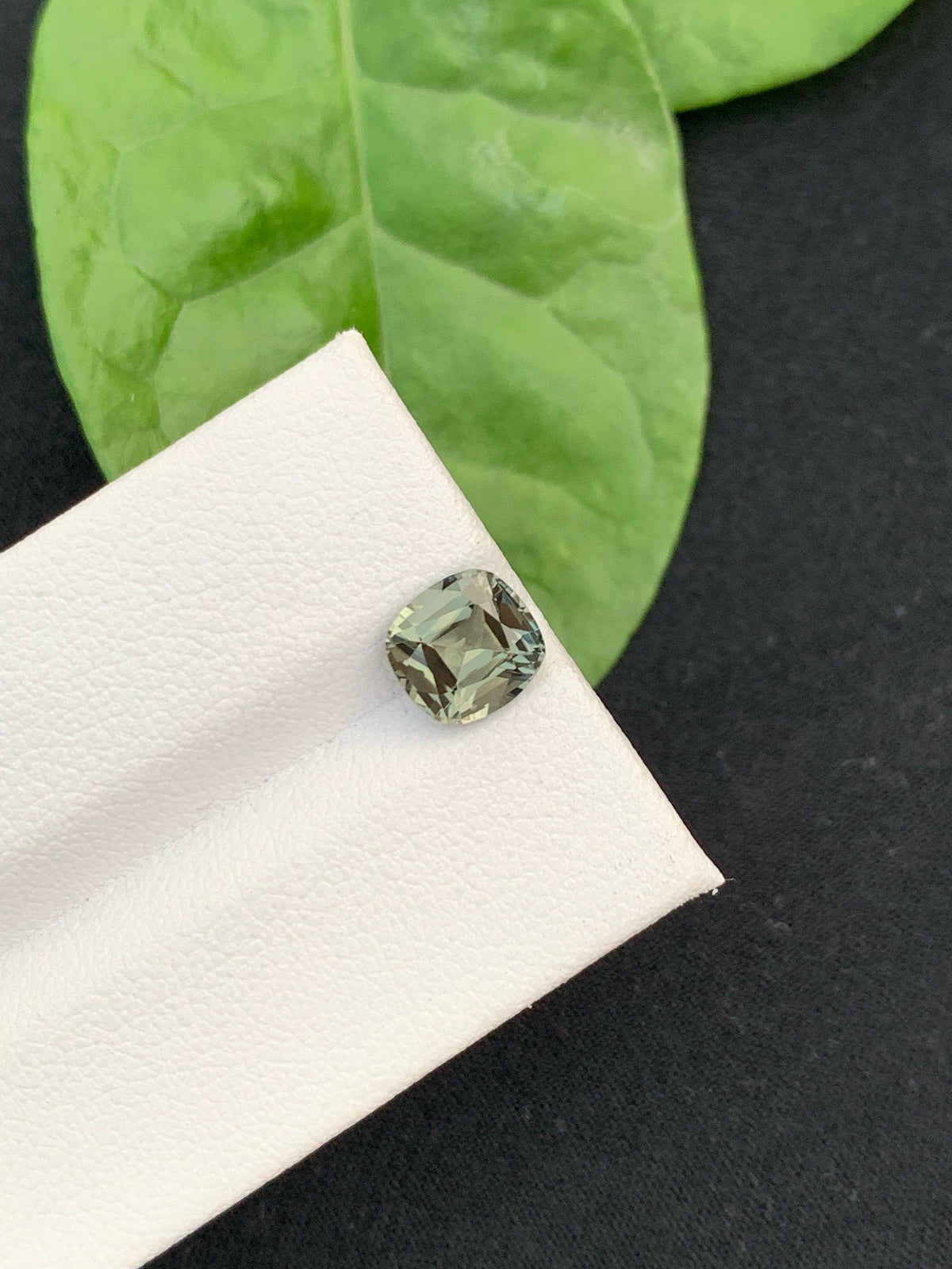 Teal Green Tourmaline Gemstone: 1.60 Carat Cushion Cut