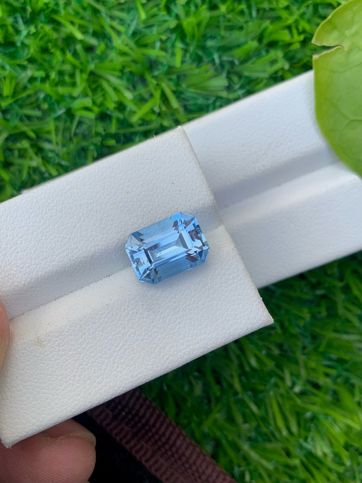 Santa Maria Aquamarine Stone: 4.10 CT Emerald Cut Loose Gemstone