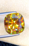 5.85 Carat Cushion Cut Sphene Gemstone: AAA Fire Titanite