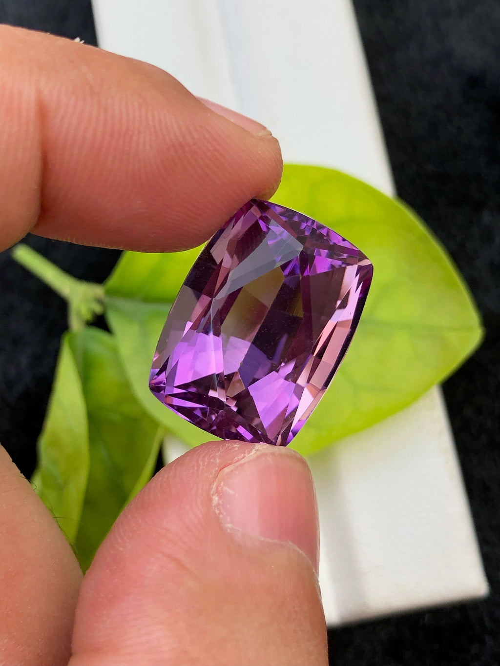 Fancy Cut Amethyst Gemstone: Deep Purple Jewelry Stone (22.95 CT)