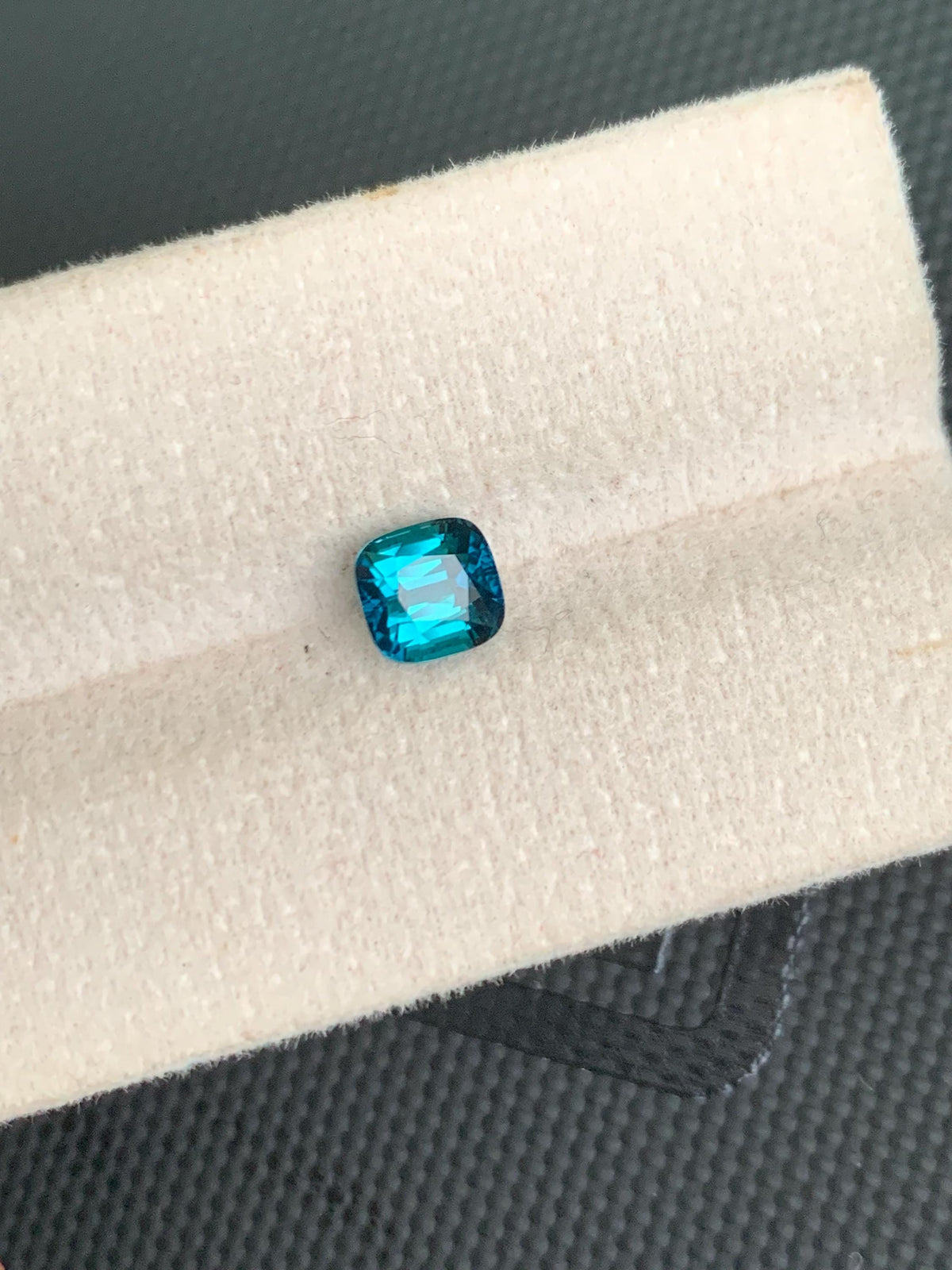 Neon Blue Lagoon Tourmaline Stone: Cushion Cut Gemstone, 1.10 CT