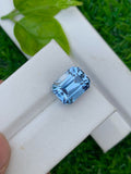 Santa Maria Blue Aquamarine Gemstone: Emerald Cut, 6.00 CT Loose Stone