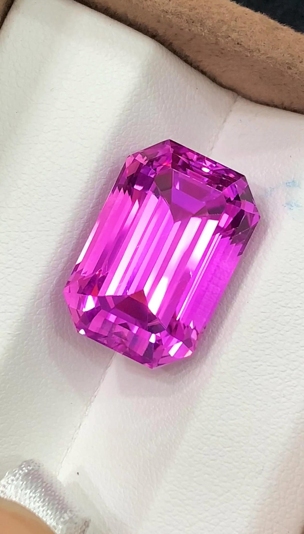 Pink Kunzite 35.40 Carat Emerald Cut Loose Gemstone from Afghanistan