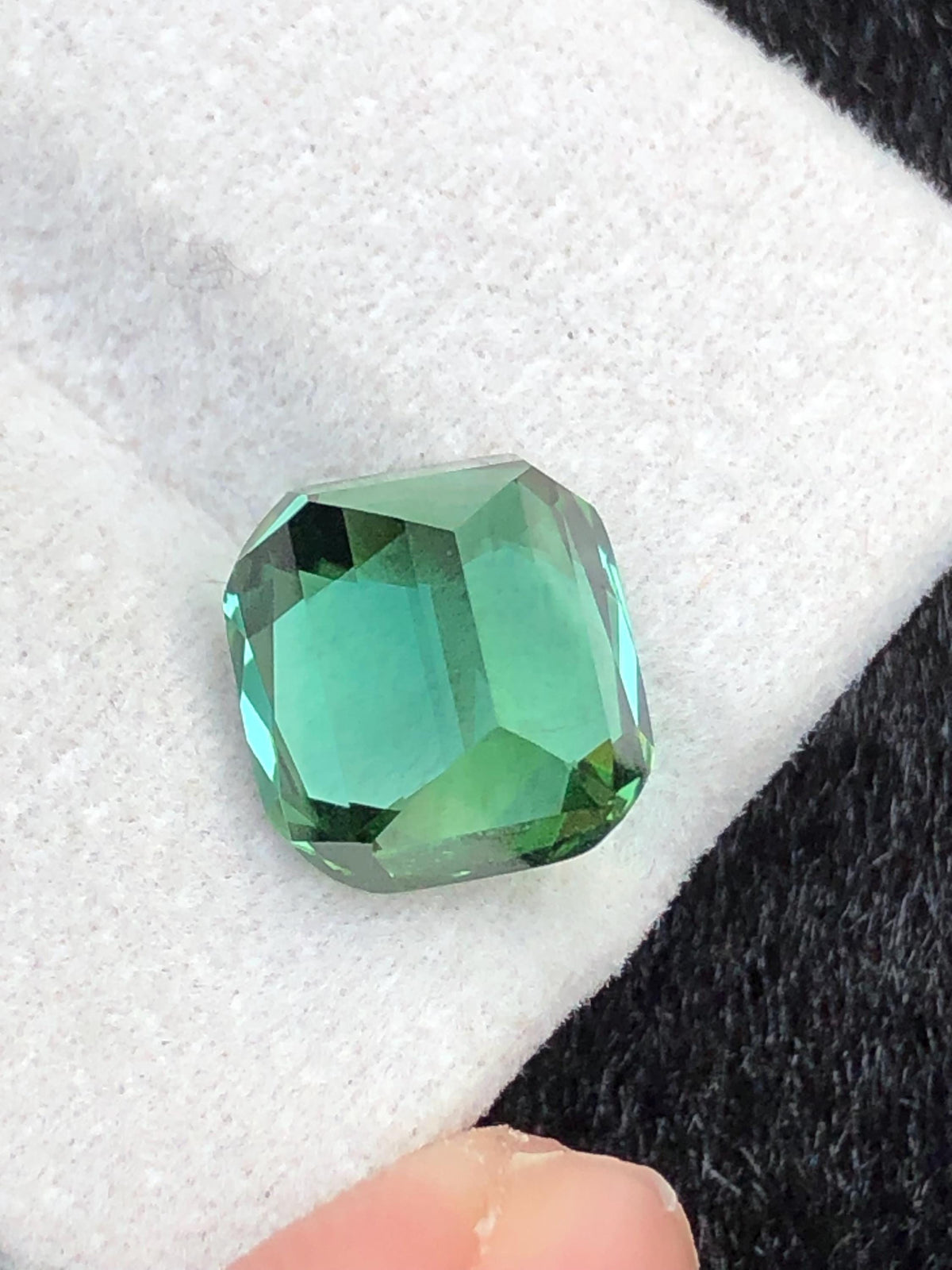 Natural Blue Green Tourmaline Gemstone Cushion Cut - 4.80 Carat From Afghanistan