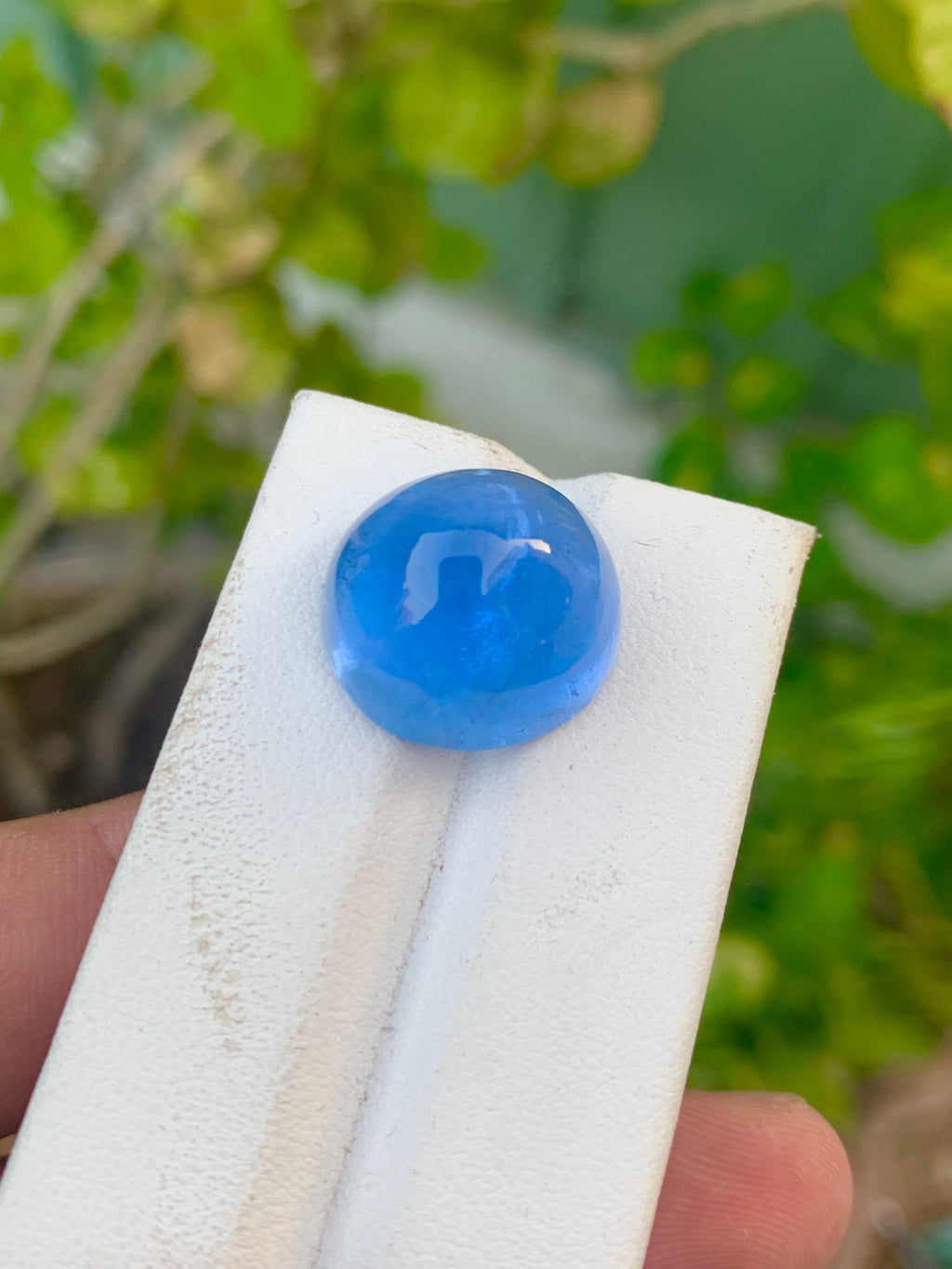 Santa Maria Aquamarine Cabochon: Deep Blue Gemstone, 22.60 CT