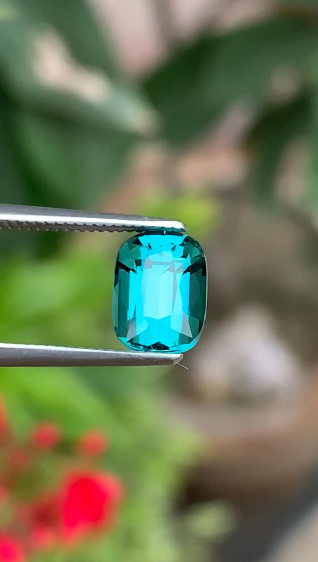 2.00 Carat Natural Lagoon Tourmaline – cushion Cut, Vivid Blue-Green, Eye-Clean, Afghanistan Origin