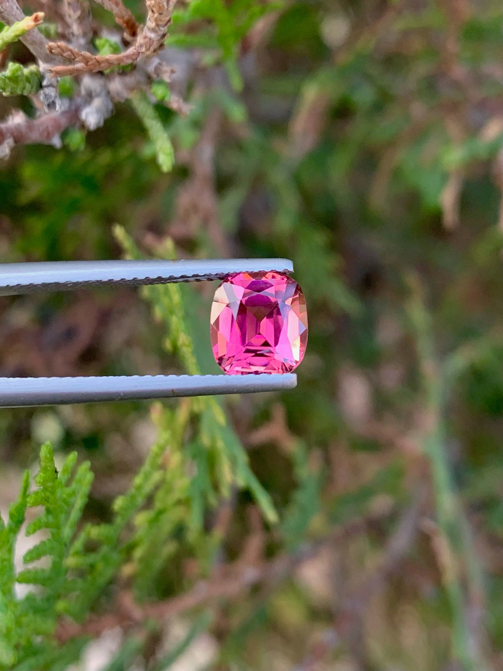 Pink Tourmaline Gemstone: 1.90 CT Cushion Cut, October Birthstone