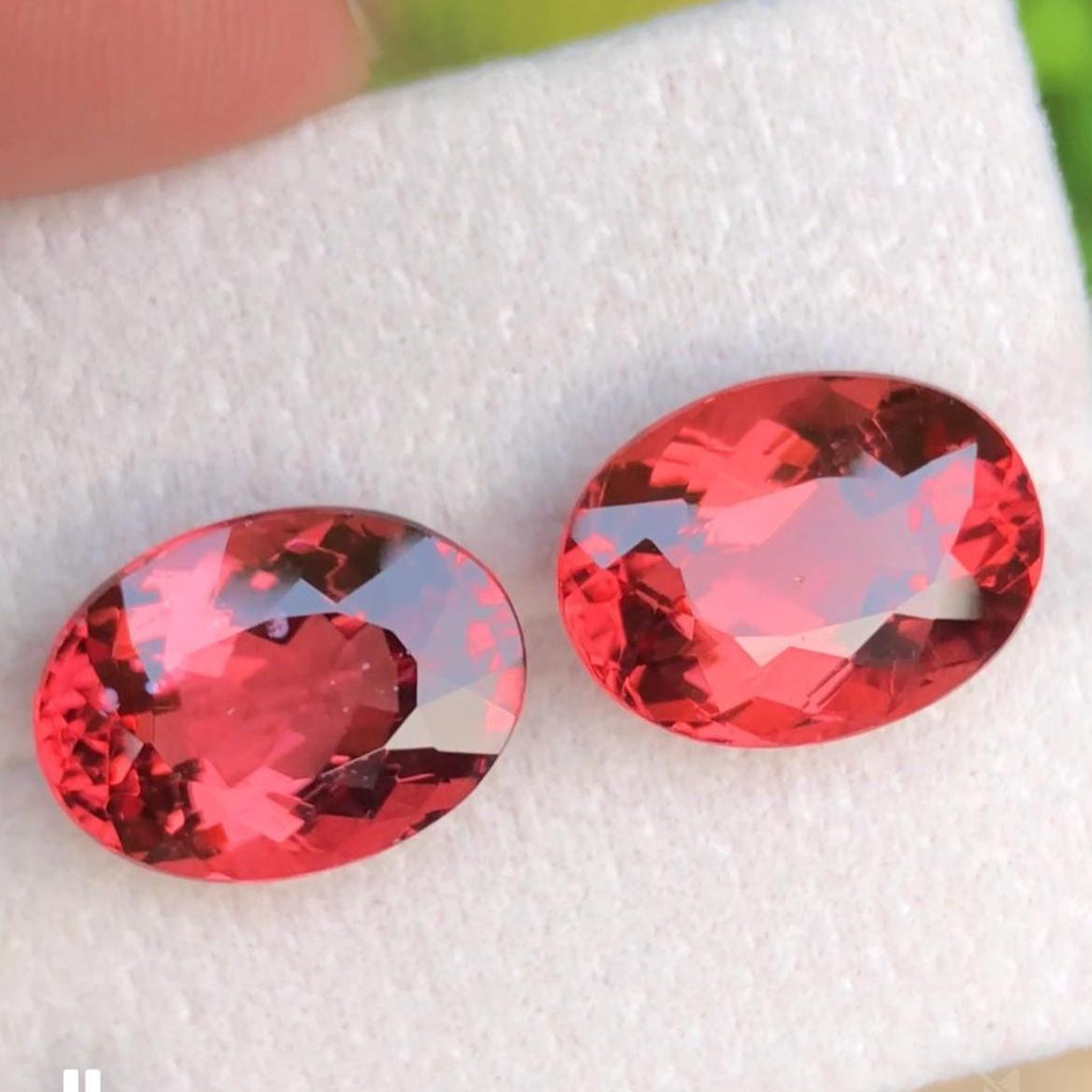 Pink Apatite 15.50ct Matched Oval Pair Madagascar